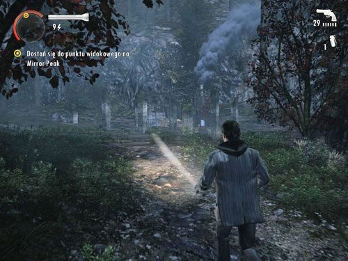 Dojdziesz do ruin, w których znajdziesz karabin myśliwski i amunicję do niego - Alan Wake: Mirror Peak (4) | Odcinek 3- Okup | Solucja - Alan Wake - poradnik do gry