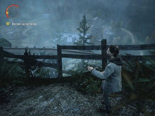 Po przerywniku filmowym ruszaj jedyną dostępną ścieżką - Alan Wake: Farma Andersonów (1) | Odcinek 4- Prawda | Solucja - Alan Wake - poradnik do gry
