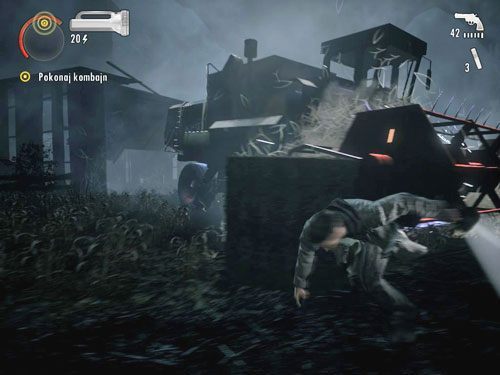 Gdy zjedziesz na dół, opróżnij pobliską czerwoną skrzynkę i wyjdź na zewnątrz - Alan Wake: Farma Andersonów (2) | Odcinek 4- Prawda | Solucja - Alan Wake - poradnik do gry