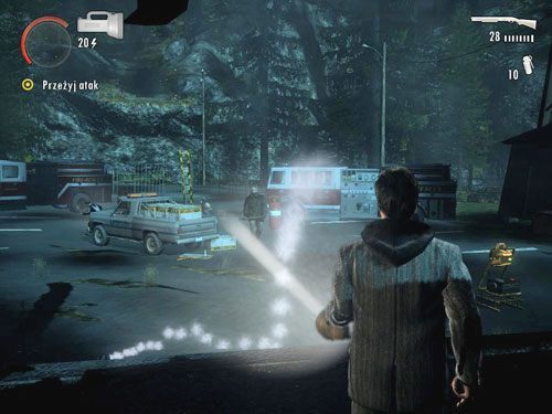 Gdy tylko podejdziesz do helikoptera, Opętani zaatakują - Alan Wake: Nocne życie Bright Falls (2) | Odcinek 5- Pstrykacz | Solucja - Alan Wake - poradnik do gry
