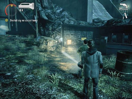 Gdy winda przyjedzie, wsiądź do niej udaj się na górę - Alan Wake: Elektrownia Bright Falls (2) | Odcinek 5- Pstrykacz | Solucja - Alan Wake - poradnik do gry