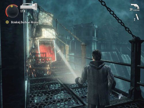 Niektóre kładki mogą się zarywać pod ciężarem Alana - Alan Wake: Elektrownia Bright Falls (2) | Odcinek 5- Pstrykacz | Solucja - Alan Wake - poradnik do gry