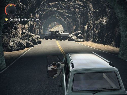 Dotrzesz do zablokowanego tunelu - Alan Wake: W drodze nad Cauldron Lake (1) | Odcinek 6- Odjazd | Solucja - Alan Wake - poradnik do gry