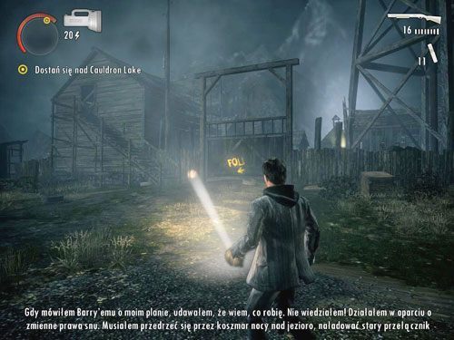 Ruszaj przed siebie - Alan Wake: W drodze nad Cauldron Lake (2) | Odcinek 6- Odjazd | Solucja - Alan Wake - poradnik do gry