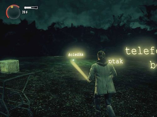 Znajdziesz się w miejscu pełnym napisów - Alan Wake: Leże Mroku | Odcinek 6- Odjazd | Solucja - Alan Wake - poradnik do gry