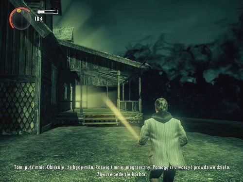 Koniec końców, przed Tobą pojawi się chatka Alana i Alice - Alan Wake: Leże Mroku | Odcinek 6- Odjazd | Solucja - Alan Wake - poradnik do gry