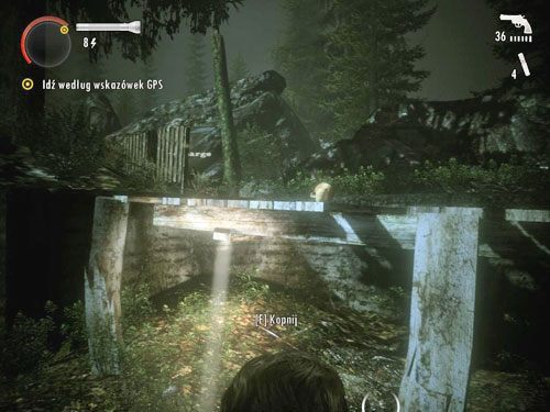 Opuść parking przechodząc przez bramkę na schodach - Alan Wake: Odcinek specjalny 1- Sygnał (2) | Odcinki specjalne | Solucja - Alan Wake - poradnik do gry