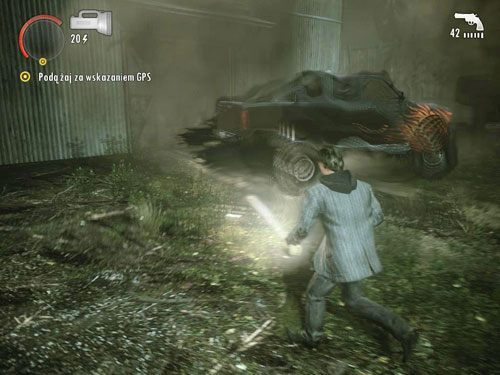 Przejdź po niebieskim żurawiu na ogromne pole - Alan Wake: Odcinek specjalny 1- Sygnał (2) | Odcinki specjalne | Solucja - Alan Wake - poradnik do gry