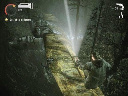Krocz cały czas jaskinią, aż dotrzesz do rozbitego samolotu - Alan Wake: Odcinek specjalny 2- Pisarz (3) | Odcinki specjalne | Solucja - Alan Wake - poradnik do gry