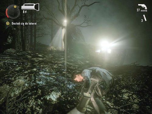 Czeka cię tutaj niewielka walka - dobrym miejscem do odpierania ataków jest wnętrze samolotu, gdzie opętani mają ograniczony dostęp tylko z jednej strony - Alan Wake: Odcinek specjalny 2- Pisarz (3) | Odcinki specjalne | Solucja - Alan Wake - poradnik do gry