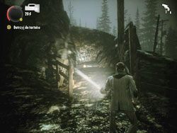 Budzi znajduje się w niewielkiej odnodze na drodze ze słupami i latarniami - Alan Wake: Budziki | Przedmioty kolekcjonerskie (DLC) - Alan Wake - poradnik do gry