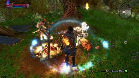 Tam kobieta przekaże ci informacje, że powinieneś odszukać i porozmawiać z panią generał o imieniu Tilera - The Great General | Opis przejścia w Kingdoms of Amalur Reckoning - Kingdoms of Amalur: Reckoning - poradnik do gry