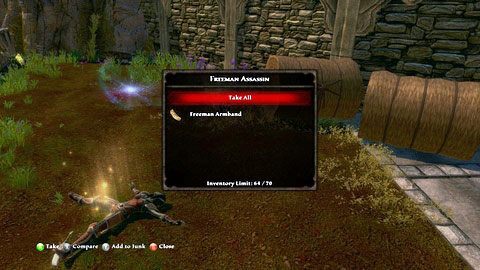 Od teraz przy każdym z bandytów zabitych w The Wolds znajdziesz Freeman Armband - The Wolds (2) | Zadania poboczne w Kingdoms of Amalur Reckoning - Kingdoms of Amalur: Reckoning - poradnik do gry