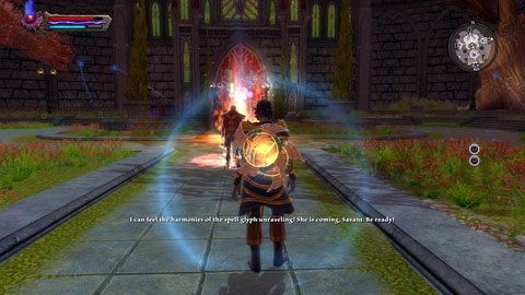 Gdy skończysz, na środku pojawi się portal, z którego wyjdzie Ciara Sydanus - Tala-Rane (5) | Zadania poboczne w Kingdoms of Amalur Reckoning - Kingdoms of Amalur: Reckoning - poradnik do gry