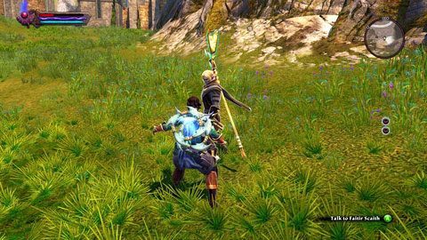 W południowej części lokacji spotkasz mężczyznę o imieniu Faitir Scaith, który poprosi cię o pomoc w pozbyciu się rodzinnej klątwy - Tala-Rane (5) | Zadania poboczne w Kingdoms of Amalur Reckoning - Kingdoms of Amalur: Reckoning - poradnik do gry