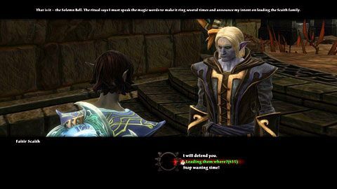 Podczas zwiedzania podziemi Faitir zagada do ciebie kilka razy - Tala-Rane (5) | Zadania poboczne w Kingdoms of Amalur Reckoning - Kingdoms of Amalur: Reckoning - poradnik do gry