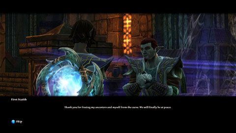 Świeczka powinna w kolejnej komnacie, ale okaże się, że zabrał ją jeden z przodków Faitira (First Scaith) - Tala-Rane (5) | Zadania poboczne w Kingdoms of Amalur Reckoning - Kingdoms of Amalur: Reckoning - poradnik do gry