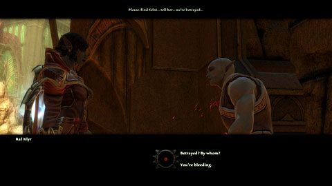 Na ulicach Rathir spotkasz rannego mężczyznę M6(1), który poprosi cię o przekazanie informacji Selni - Rathir (1) | Zadania poboczne w Kingdoms of Amalur Reckoning - Kingdoms of Amalur: Reckoning - poradnik do gry