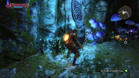 Głaz stoi na połączeniu Forsaken Plain I Cradle of Summer - Cradle of Summer | Kamienie Lorestone w Kingdoms of Amalur Reckoning - Kingdoms of Amalur: Reckoning - poradnik do gry