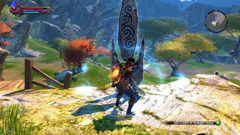 Zaraz po przejściu z Forsaken Plains zobaczysz głaz stojący nad małym urwiskiem - Cradle of Summer | Kamienie Lorestone w Kingdoms of Amalur Reckoning - Kingdoms of Amalur: Reckoning - poradnik do gry