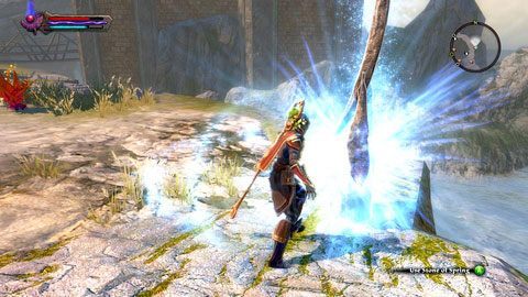 Kamień stoi nad rzeką na wschodnim krańcu lokacji - Spring | Kamienie Lorestone w Kingdoms of Amalur Reckoning, Kraina Plains of Erathell - Kingdoms of Amalur: Reckoning - poradnik do gry