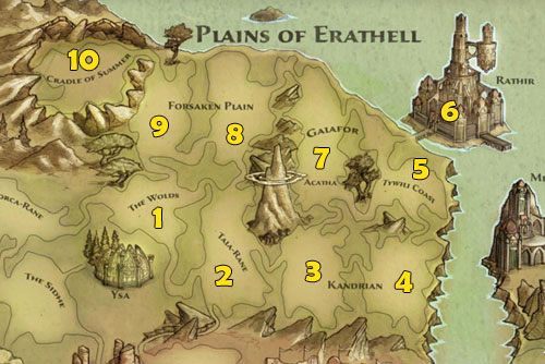 1 - The Wolds - Mapa świata | Kraina Plains of Erathell w Kingdoms of Amalur Reckoning - Kingdoms of Amalur: Reckoning - poradnik do gry