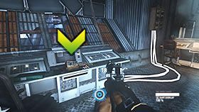 Drzwi magazynu prowadzące na zewnątrz są niestety zamknięte, ale łatwo temu zaradzić - Rozdział 1- Wakeup Call | Kampania w Syndicate - Syndicate - singleplayer - poradnik do gry