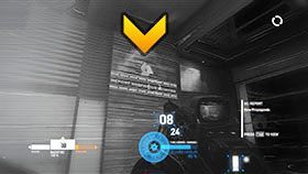 Po wyjściu z mieszkania trafisz do korytarza z lewitującą figurą w kształcie tulei - Rozdział 7- Voyeur Central | Kampania w Syndicate - Syndicate - singleplayer - poradnik do gry