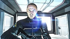 Z szybu wentylacyjnego wyjdziesz do ciasnego pomieszczenia w którym znajdują się cztery, wysuwane z podłogi stacje, które możesz hakować i używać ich jako osłony (dwie są początkowo schowane w podłodze) - Rozdział 18- Spire Access | Kampania w Syndicate - Syndicate - singleplayer - poradnik do gry