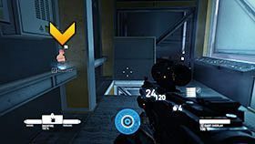 Po opuszczeniu bariery przejdź drzwiami znajdującymi się za biurkiem recepcji - Rozdział 19- Burning Tower | Kampania w Syndicate - Syndicate - singleplayer - poradnik do gry