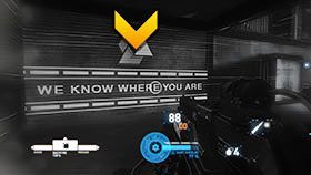 Po zabiciu wszystkich w sali wróć w okolice wejścia, a znajdziesz tam logo z propagandą - Rozdział 19- Burning Tower | Kampania w Syndicate - Syndicate - singleplayer - poradnik do gry