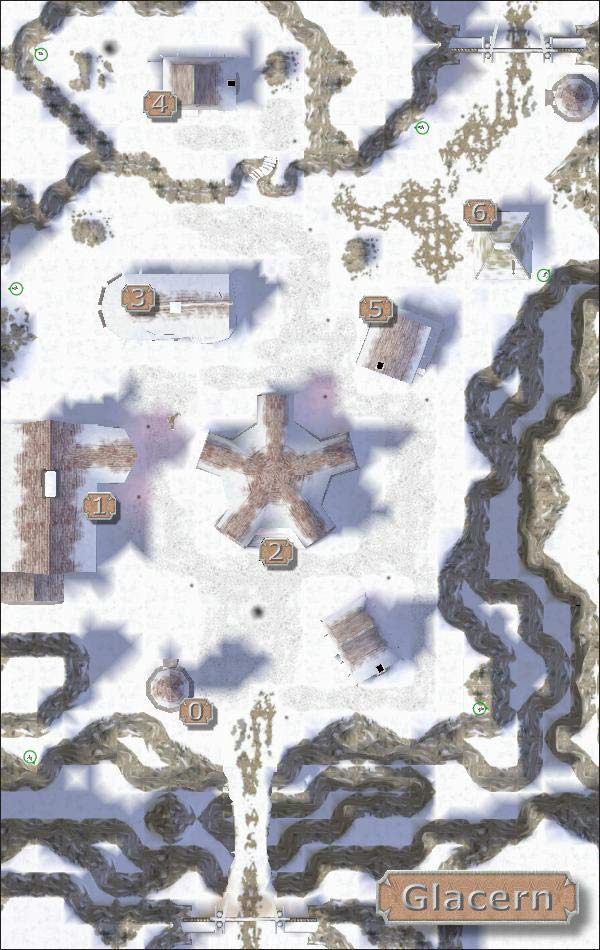 (0) Strażnik na południowej wieży posiada pierwszy tom Fedwyrrs Way - Dungeon Siege: Okolice Glacern - Dungeon Siege - poradnik do gry
