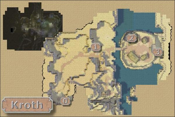 (0) Wyjście z pieczar od strony Bonepickers Post - Dungeon Siege: Okolice Fortu Kroth - Dungeon Siege - poradnik do gry