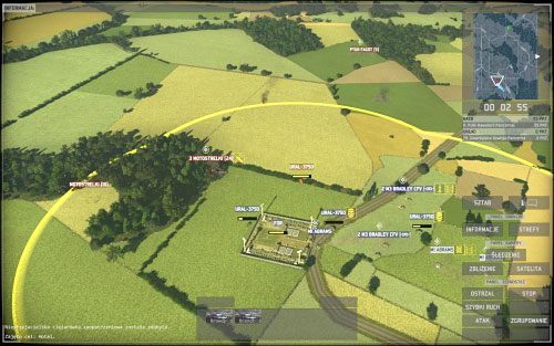 Następnie zacznij kierować się w stronę drugiej bazy operacyjnej [4] znajdującej się przy drodze - Able Archer - Fulda | Kampania | Wargame European Escalation - Wargame: European Escalation - poradnik do gry