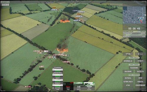 Po walce uzupełnij zapasy i wyrusz wojskiem na północ w stronę bazy operacyjnej przy mieście [4] - Pustkowia - Krwawe Terheide | Kampania | Wargame European Escalation - Wargame: European Escalation - poradnik do gry