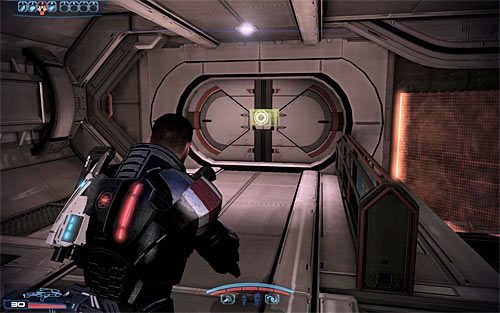 Kontynuuj przemarsz aż dotrzecie do pomieszczenia, w którym uaktywniono protokoły dekontaminacyjne - Mass Effect 3: Priorytet, Mars - solucja, opis przejścia - Mass Effect 3 - poradnik do gry