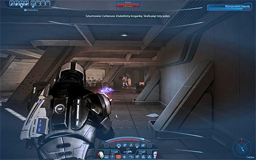 Powróć w okolice kapsuły i zauważ, że w miejscu, z którego przyszedłeś, pojawiły się nowe siły Cerberusa - Mass Effect 3: Priorytet, SurKesh - solucja, opis przejścia - Mass Effect 3 - poradnik do gry