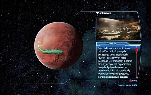 Otwórz mapę galaktyki i zdecyduj się na odbycie podróży do oznaczonej przez grę Strefy DMZ Krogan - Mass Effect 3: Priorytet, Tuchanka - solucja, opis przejścia - Mass Effect 3 - poradnik do gry