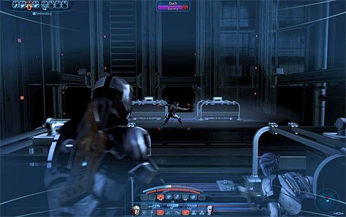 Szybko obróć się i zaczekaj na pojawienie się innej windy, na dachu której będzie przebywał duch - Mass Effect 3: Priorytet - Cytadela #2 - solucja, opis przejścia - Mass Effect 3 - poradnik do gry