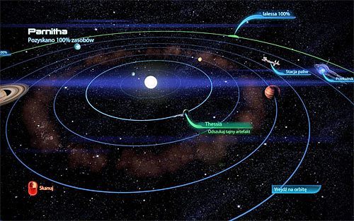 Powróć na pokład Normandii, otwórz mapę galaktyki i wybierz się do Mgławicy Ateny - Mass Effect 3: Priorytet, Thessia - solucja, opis przejścia - Mass Effect 3 - poradnik do gry