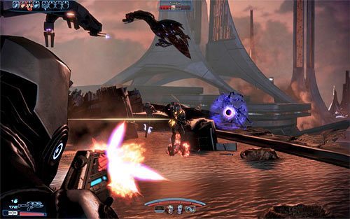 Możesz już kontynuować przeprawę, skręcając po kilku chwilach w prawo - Mass Effect 3: Priorytet, Thessia - solucja, opis przejścia - Mass Effect 3 - poradnik do gry
