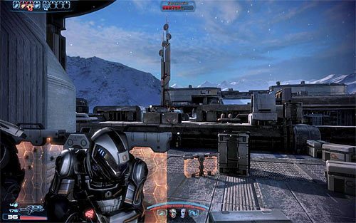 Wejdź w interakcję z konsolą satelitarną i zaczekaj aż cały proces obejścia telemetrii dobiegnie końca [300 PD] - Mass Effect 3: Arrae - Byli pracownicy naukowi Cerberusa - solucja - Mass Effect 3 - poradnik do gry