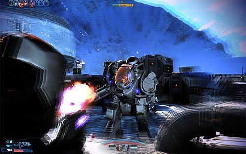 W trakcie walk z hangaru będą wylatywały kolejne promy z naukowcami, ale nie musisz podejmować jakichś specjalnych kroków żeby je ochraniać - Mass Effect 3: Arrae - Byli pracownicy naukowi Cerberusa - solucja - Mass Effect 3 - poradnik do gry