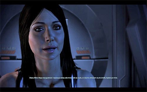 W ostatnim wywiadzie z Dianą możesz wziąć udział po zakończeniu głównej misji na Rannochu - Mass Effect 3: Diana Allers - romanse, kobieta - Mass Effect 3 - poradnik do gry