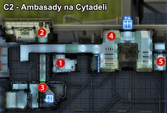 Oznaczenia na mapie - Mass Effect 3: Cytadela - mapy - Mass Effect 3 - poradnik do gry