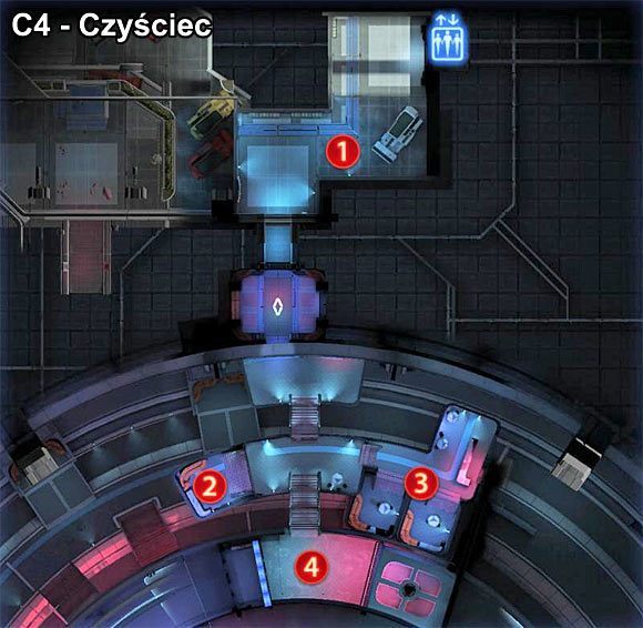 Oznaczenia na mapie - Mass Effect 3: Cytadela - mapy - Mass Effect 3 - poradnik do gry