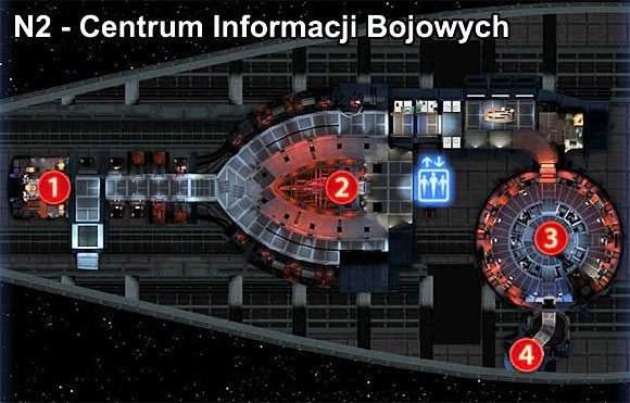 Oznaczenia na mapie - Mass Effect 3: Normandia - mapy - Mass Effect 3 - poradnik do gry