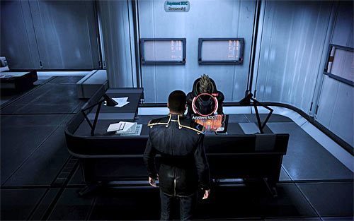 Udaj się do lokacji [Cytadela: Przestrzeń publiczna Prezydium], a konkretnie do posterunku SOC znajdującego się w południowo-wschodniej części tego obszaru - Mass Effect 3: Aria - Zaćmienie - solucja, opis przejścia - Mass Effect 3 - poradnik do gry