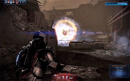 W końcowej fazie walk na polu bitwy pojawi się pojedynczy mech Atlas - Mass Effect 3: Tuchanka - Bomba - solucja, opis przejścia - Mass Effect 3 - poradnik do gry