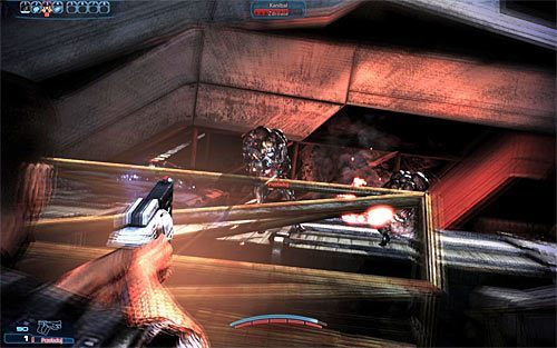 Wejdź w interakcję z częściowo otwartymi drzwiami, co doprowadzi do załączenia kilku cut-scenek (nowe okazje do wyboru opcji zachowania) - Mass Effect 3: Priorytet, Ziemia - solucja, opis przejścia - Mass Effect 3 - poradnik do gry